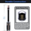 KINXIYU Telephone Cord Detangler and 360 Swivel Anti-Tangle Cord - 7.5Ft Uncoiled, 1.5Ft Coiled Landline Handset Cable view 4