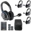 Eartec UL5D Ultralite-HD 5-Person Full Duplex Wireless Intercom Headset Communication System, Dual Ear Headsets, Up to 1000ft Range, U.S. Company view 1