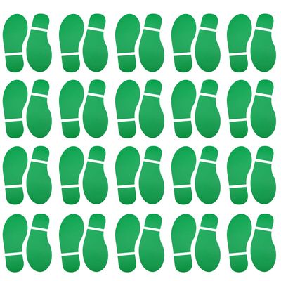20 Pairs 40 Prints Green Kids Size Shoes Footprint Stickers Decals for Floor Wall Stairs to Guide Directions Celebrate St. Patrick's Day by SKYCOOOOL
