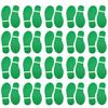 20 Pairs 40 Prints Green Kids Size Shoes Footprint Stickers Decals for Floor Wall Stairs to Guide Directions Celebrate St. Patrick's Day by SKYCOOOOL view 1