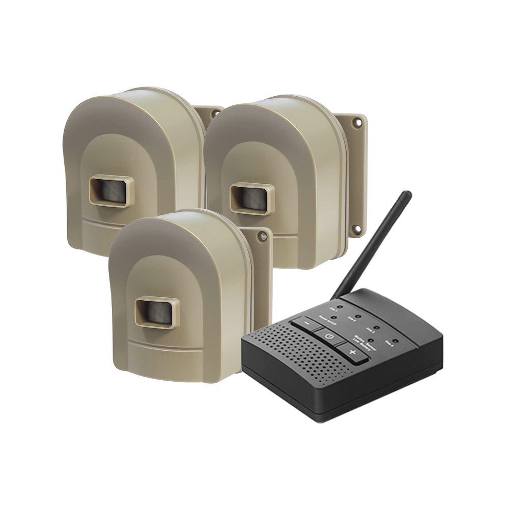1/2 Mile Hosmart Driveway Alarm Wireless Sensor System & Driveway Sensor Alert System Weatherproof Security Outdoor Motion Sensor & Detector