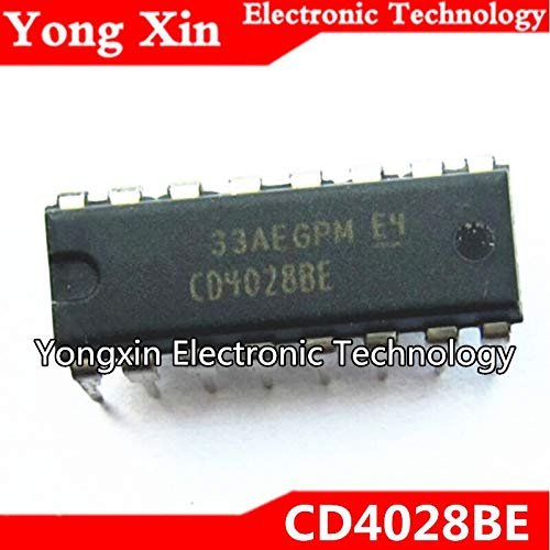 Gimax 10PCS CD4028BE DIP16 CD4028 DIP