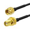BINGFU SMA Male to SMA Female Bulkhead Mount RG174 Antenna Extension Cable 1m 3 feet Compatible with 4G LTE Router Gateway Cellular RTL SDR Dongle ADS-B Receiver view 2
