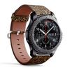 Compatible with Samsung Gear S3 Frontier/Classic - 22mm Quick-Release Leather Band Bracelet Strap Wristband Replacement - Leopard Animal Print view 2