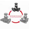 Tabletop Camera, trackless Slider, Video cart-Acouto Tabletop Top Car Roller Desktop Video Rail Track Slider DSLR Rig Film Camera view 3