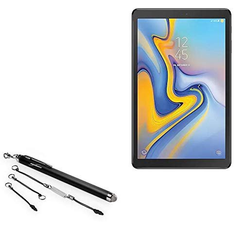 BoxWave Stylus Pen Compatible with Samsung Galaxy Tab A 10.5 Wi-Fi - EverTouch Capacitive Stylus, Fiber Tip Capacitive Stylus Pen - Jet Black