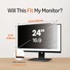 Amazon Basics Privacy Screen Filter -24 Inch 16:9 Widescreen Monitor, Anti-Spy, High Clarity, UV Protection, Eye Protection, Anti Glare & Blue Light Filter, Anti-Scratch (24" 16:9, 20.94"x11.79") view 2