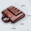 15 inch men Business bag Travel Briefcase Laptop Messenger Bags Vintage pu leather Shoulder bag view 2