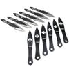 Defender 5.5" Throwing Knife 24 Pc Set Stainless Steel 4 Styles Black & Silver view 2