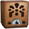 ClearClick Classic Vintage Retro Style AM/FM Radio with Bluetooth - Handmade Wooden Exterior Brown view 1