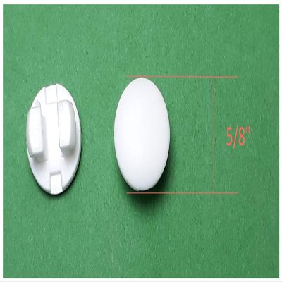 Asia Buy Horizontal Blinds Plastic Bottom Rail Ladder Cord Button Plug 1/2"- White (18)