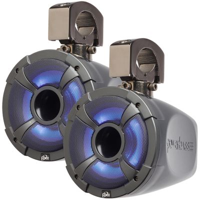PowerBass XL-POD6LRG - 6.5" Long Range Pod Speaker System with RGB LED - Pair