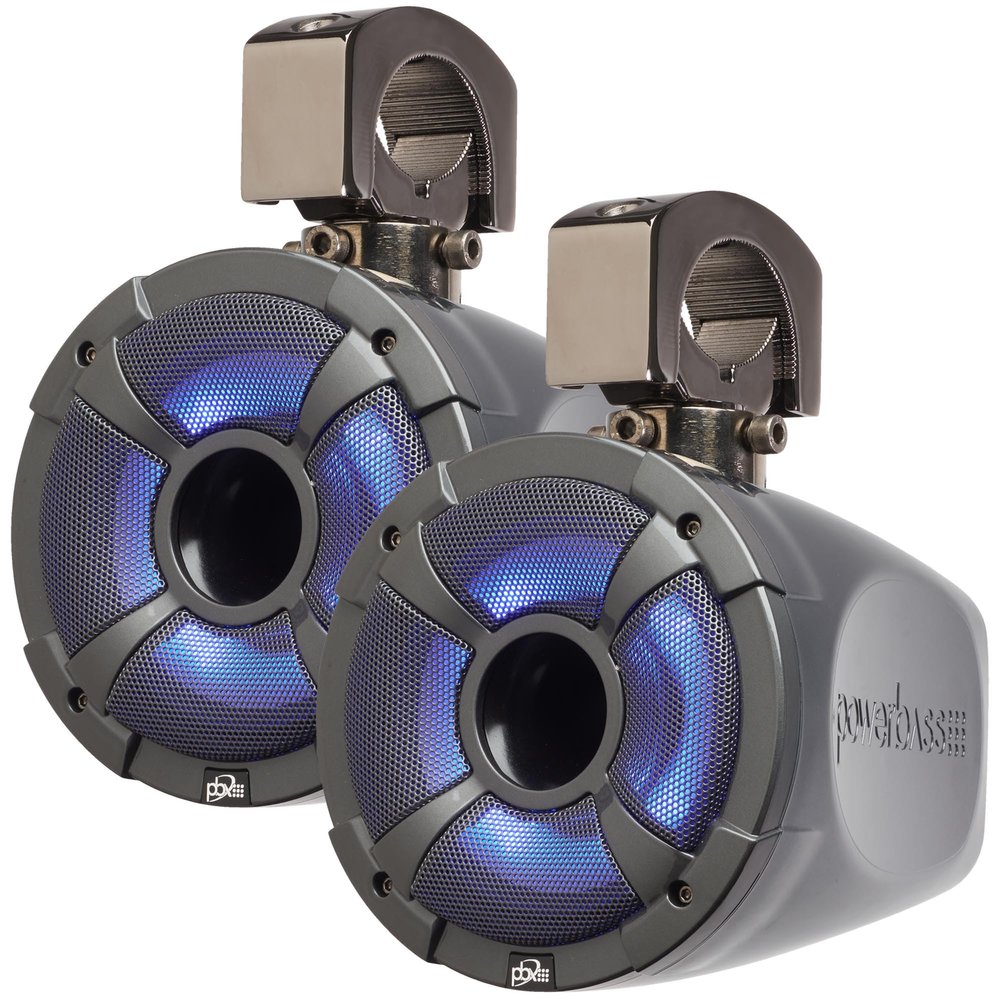 PowerBass XL-POD6LRG - 6.5" Long Range Pod Speaker System with RGB LED - Pair