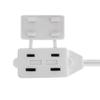 Cmple - 3-Outlet Extension Power Cord 2 Prong Outlet Extender Cable 13 Amps, 125V, Household for Indoor Use with Protective Outlet Cover - 6 Feet, White view 4