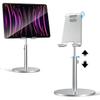 AICase Telescopic Adjustable iPad Holder,Universal Multi Angle Aluminum Stand Compatible with iPhone Smart Cell Phone/Tablet/iPad(4-13 inch), Silver view 1