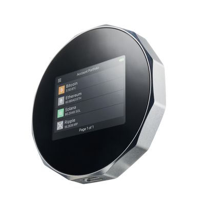 SecuX V20 Plus - Most Secure Crypto Hardware Wallet w/Bluetooth & NFT Support - Cross Platform - Easily Manage Your Bitcoin, Ethereum, BTC, ETH, SOL, LTC, Doge, BNB, XLM, ERC20, BSC and More (V20)