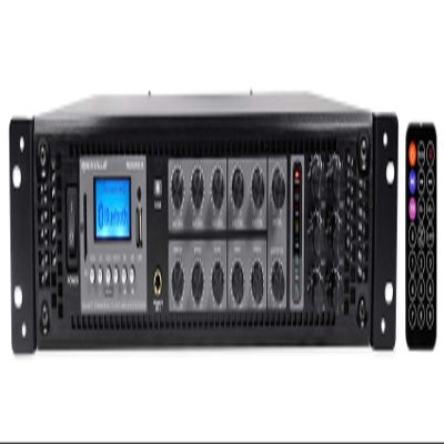 Rockville RCS350-6 350W 6 Zone 70V Commercial Amplifier, Bluetooth, USB, Optical, Rack Mount, for Restaurants and Offices