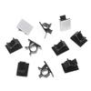 10x Nylon Cable Clips Self Adhesive Clips Organizer Clamp Holder Clamp Black #Aug.26 view 2
