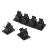 10x Nylon Cable Clips Self Adhesive Clips Organizer Clamp Holder Clamp Black #Aug.26 view 3