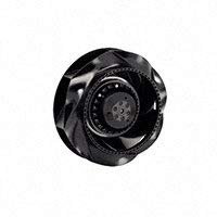 EBM-PAPST R2E225-RA40-21 Blowers AC Centrifugal Fan RD 225x91mm 115VAC 788CFM 225W 2700RPM 70dBA BB, 4 Wire Leads, PBT Frame, Fiberglass Reinforced PA,Nylon Blade