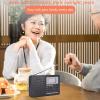 Portable Digital AM/FM Stereo Radio - SW/LW/TV Sound Digital Tuning Full-Band Receiver with Alarm Clock, Petite Radio with Mute State/Frequency Lock (Step Value 10k) view 3