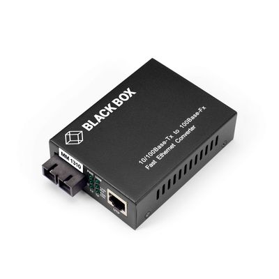 Black Box FST ETH MED Conv 10/100-Mbps COP to 100-Mbps MM FBR 1310nm 2km SC