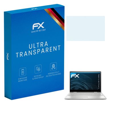 atFoliX Screen Protection Film compatible with HP Envy x360 15-cn0008ng Screen Protector, ultra-clear FX Protective Film (2X)