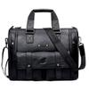 15 inch men Business bag Travel Briefcase Laptop Messenger Bags Vintage pu leather Shoulder bag view 1