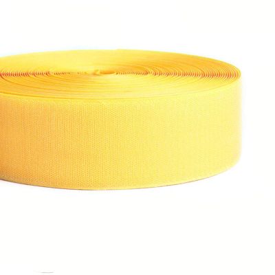 2'' Wide 16.4'/5 Yards Long Hook and Loop Cable Tie Cord Wrap Fastener Nylon Power Cord Management Wire Organizer Strap Reusable Cut to Size Self Gripping Tape Roll (Yellow)