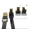 Short Soft FPV Flat Slim HDMI Cable Mini HDMI 90 Degree Angle to Standard HDMI Full Size HDMI Normal HDMI for Canon 5D3 5D2 Panasonic lumix GH3 GH2 Sony nex 5N 5T 5R 7N 90 Degree DJI Black (15CM) view 2