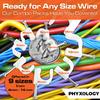 PHYXOLOGY SUPPLY Pro-Grade, Cable Clips with Steel Nails 4mm, 14mm Wire Holders and Tacks 100 Per Size. Durable, UV Resistant Plastic Clips Help Organize Coax, Ethernet, Cat5, Cat6 and Other Cords. view 4