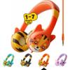 Kidrox Wired Toddler Headphones for 1-7 Years Old  85dB Volume Limited Baby Headphones for Plane and Car Travel  Children Headset for Airplane, iPad and Tablet, Kids Headphone with Cord for Children view 1