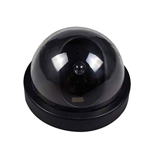 Black Plastic Smart Indoor/Outdoor Dummy Home Dome Fake CCTV Security Camera with Flashing Red LED Light CA-05 Dropshipping