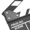 Wood Director Video Scene Clapperboard TV Movie Clapper Board 20x20x1.5cm Film Slate Cut Prop high Performance view 1