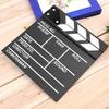 Wood Director Video Scene Clapperboard TV Movie Clapper Board 20x20x1.5cm Film Slate Cut Prop high Performance view 3