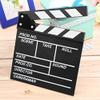 Wood Director Video Scene Clapperboard TV Movie Clapper Board 20x20x1.5cm Film Slate Cut Prop high Performance view 4