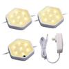 PureOptics LED 3-Pack LED Puck Light Kit, Warm White (LEDUC-PUCK-3WK) view 1