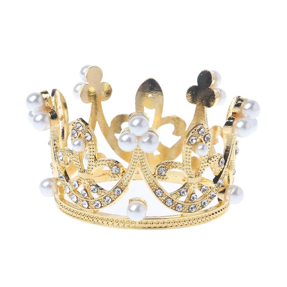 Zripool Little Baby Girls Boys Photography Gold Crown Props Little Baby Photo foto shooting Crown Accessories Infant bebe fotografia Prop (Gold)