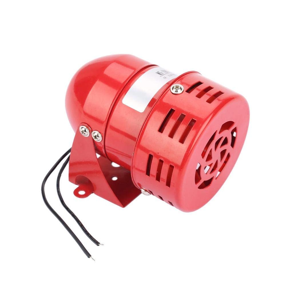 Industrial Alarm 220V 110DB Red Metal Motor Sound Electrical Theft Guard Wind Screw Type Security Device for Industrial Use