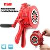 4.5" Red Aluminium Alloy Handheld Manual Operated Security Alarm Air Raid Siren Portable Safety view 2