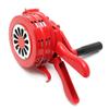 4.5" Red Aluminium Alloy Handheld Manual Operated Security Alarm Air Raid Siren Portable Safety view 3
