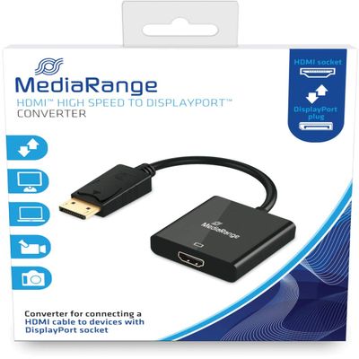 MediaRange MRCS177 HDMI to Displayport HDMI V1.2+ DP Male 18GB
