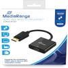 MediaRange MRCS177 HDMI to Displayport HDMI V1.2+ DP Male 18GB view 1