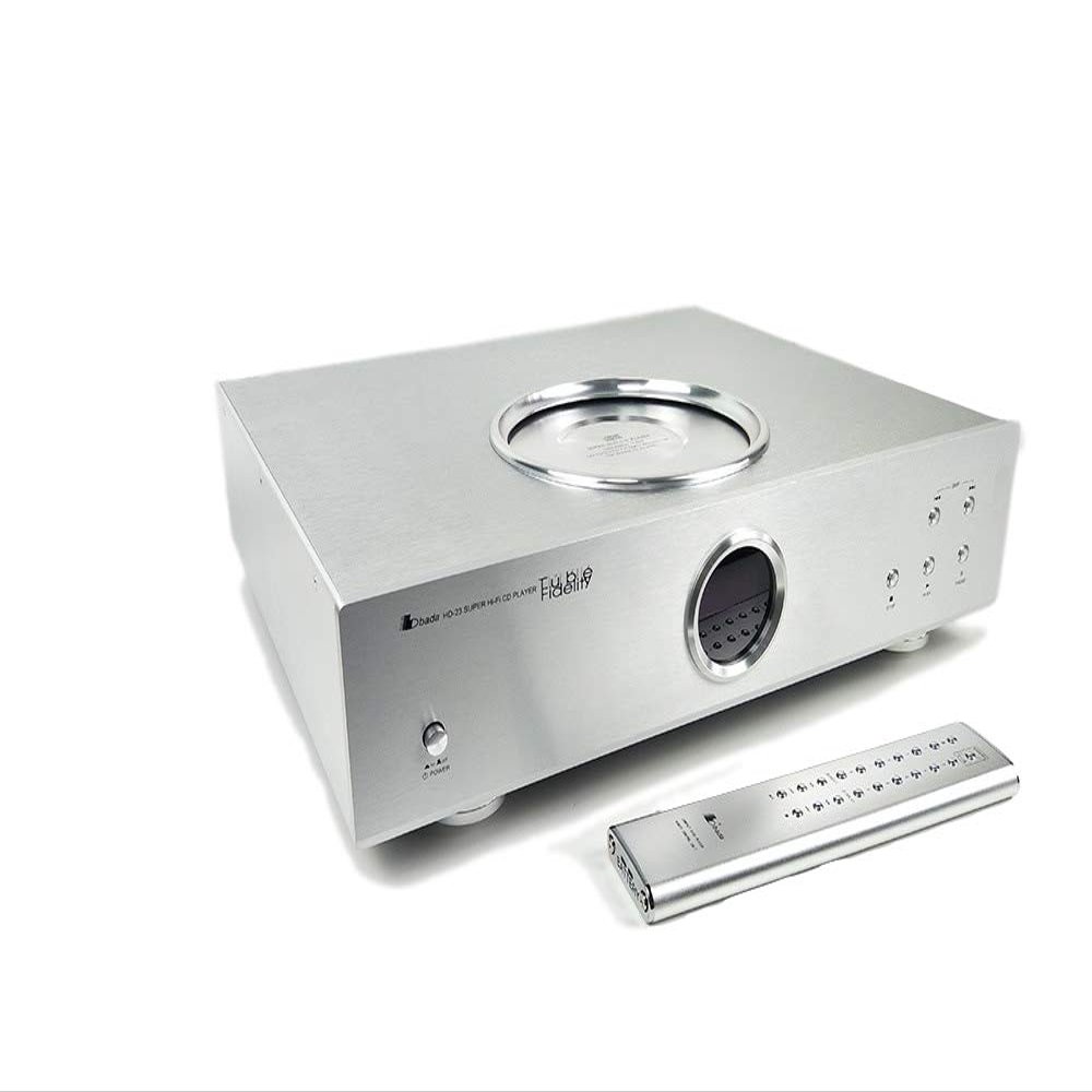 BADA HD-23 Hi-Fi Vacuum Tube Professional CD Player with Remote (Silver)