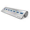 Achoro 7 Ports USB 3.0 Hub, Triangle Aluminum Alloy USB Port Expander, High-Speed USB Splitter for Computer, PC, iMac, MacBook, Windows, Desktop, Laptop Multi USB Hub view 2