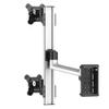 Continews Vertical 2 Monitor Slatwall Mount with Swivel Arm for Compatible Apple Displays view 2