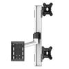 Continews Vertical 2 Monitor Slatwall Mount with Swivel Arm for Compatible Apple Displays view 3