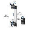 Continews Vertical 2 Monitor Slatwall Mount with Swivel Arm for Compatible Apple Displays view 4