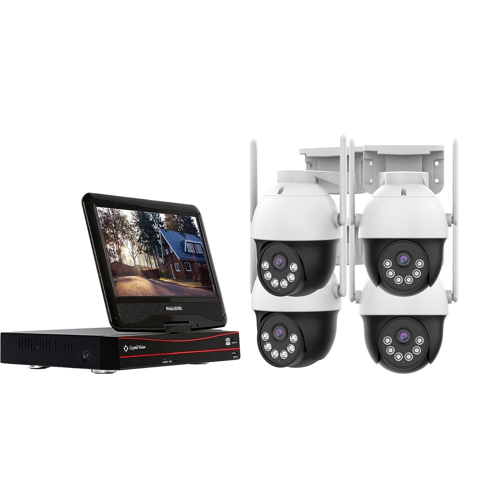 8CH AI Powered Floodlight & Two Way Audio NVR Kit (4X Pan-Tilt Camera Kit)