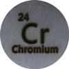 Chromium (Cr) 24.26mm Metal Disc 99.99% Pure for Collection or Experiments view 1